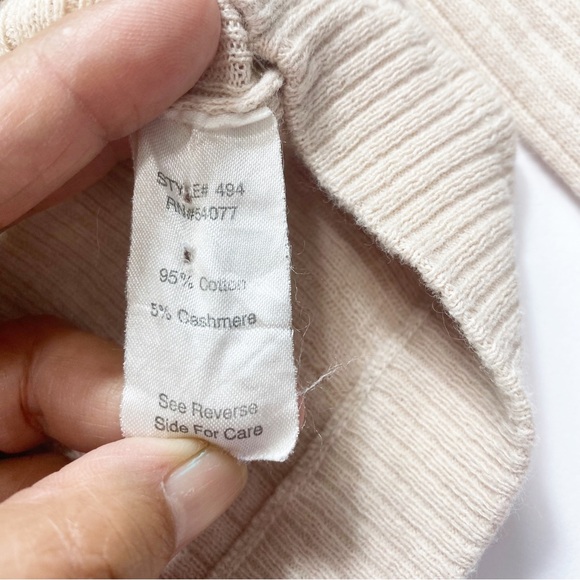 Cabi Cardigan Sweater Cream Work Professional Beige Pockets Buttons Size medium - Picture 8 of 9